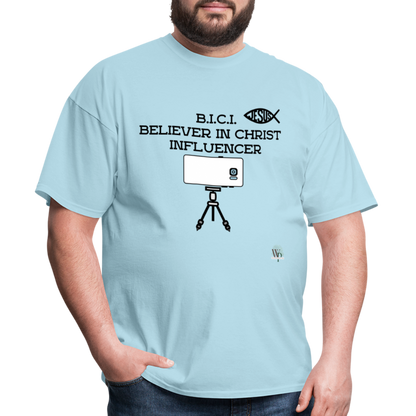 B.I.C.I. Believer in Christ Unisex Classic T-Shirt - powder blue