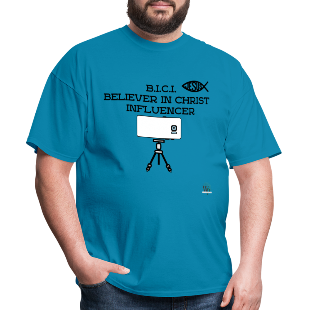 B.I.C.I. Believer in Christ Unisex Classic T-Shirt - turquoise