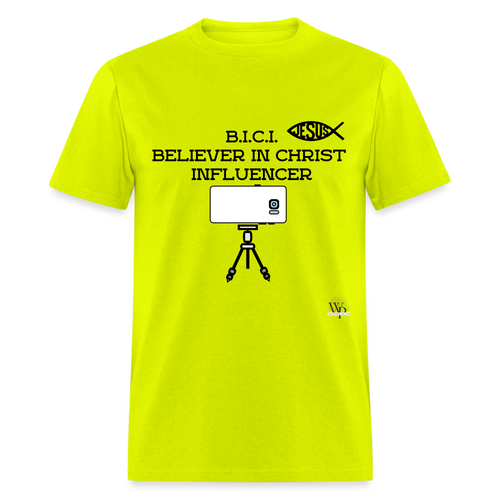B.I.C.I. Believer in Christ Unisex Classic T-Shirt - safety green