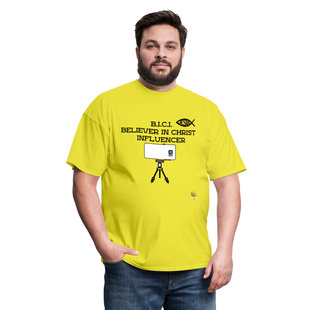 B.I.C.I. Believer in Christ Unisex Classic T-Shirt - yellow