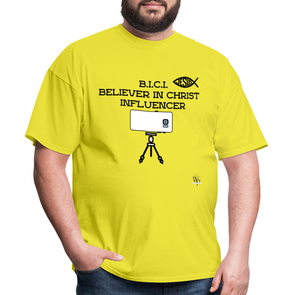 B.I.C.I. Believer in Christ Unisex Classic T-Shirt - yellow