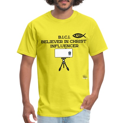 B.I.C.I. Believer in Christ Unisex Classic T-Shirt - yellow