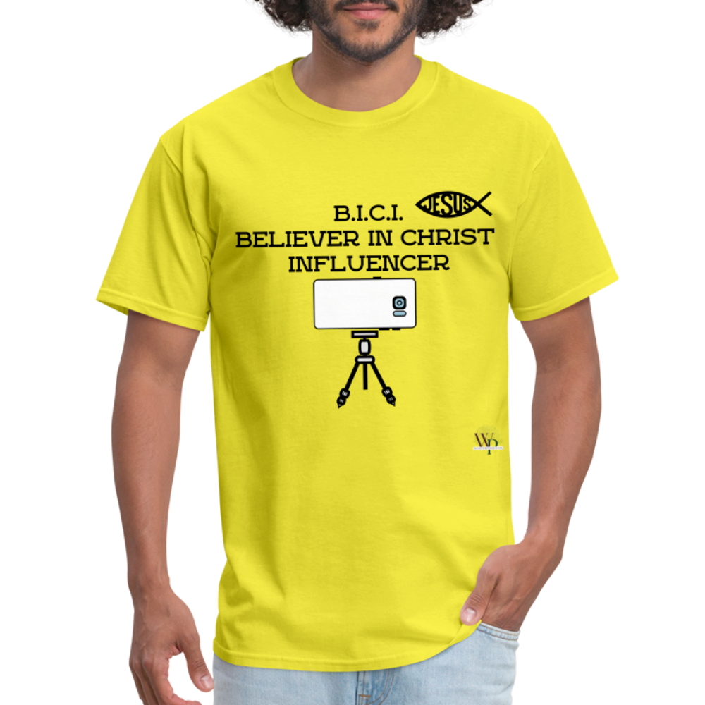 B.I.C.I. Believer in Christ Unisex Classic T-Shirt - yellow