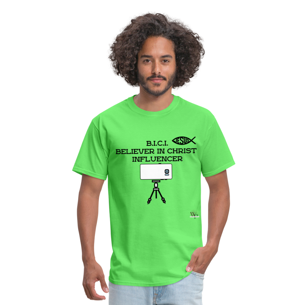 B.I.C.I. Believer in Christ Unisex Classic T-Shirt - kiwi