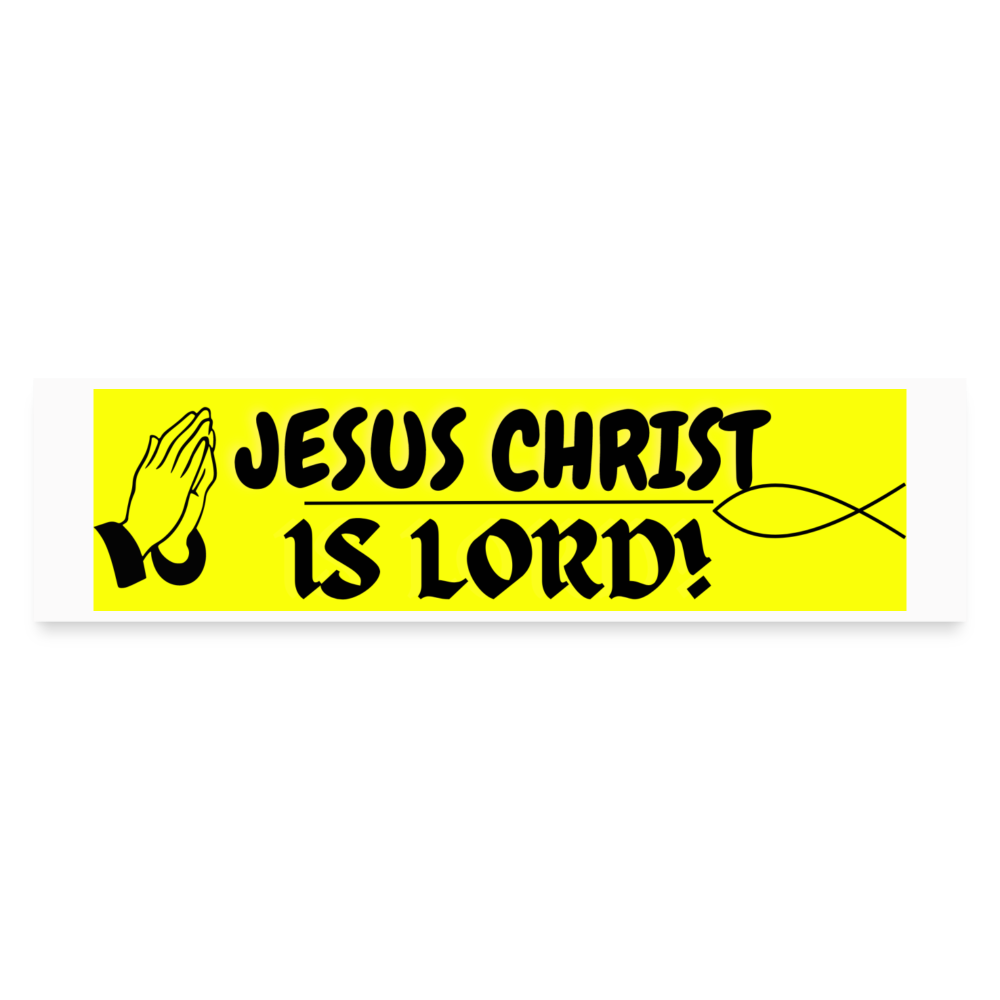 Jesus Christ Bumper Sticker - white matte