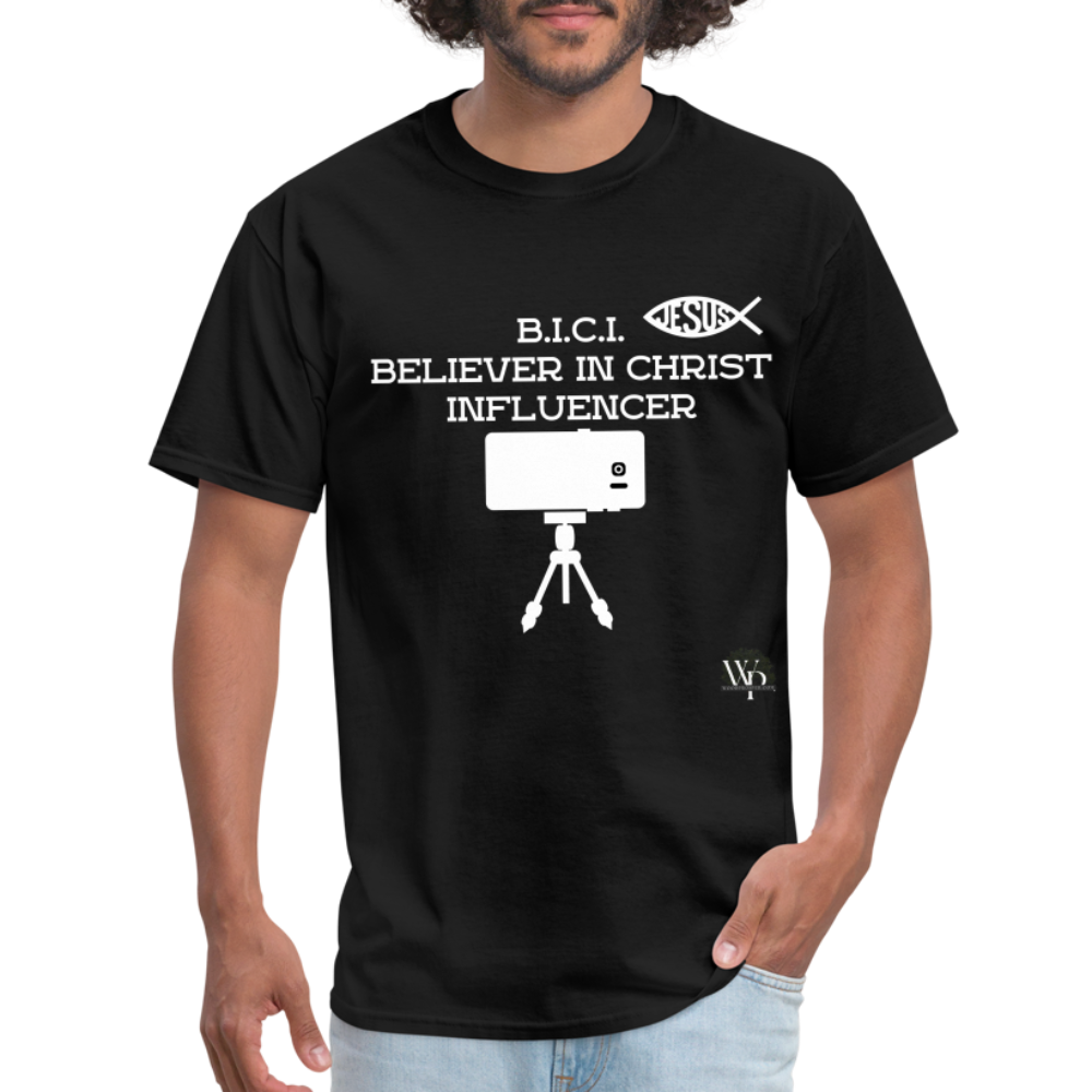 B.I.C.I. Believer in Christ Unisex Classic T-Shirt (black) - black