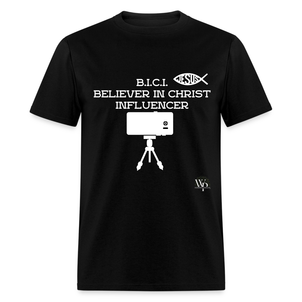 B.I.C.I. Believer in Christ Unisex Classic T-Shirt (black) - black