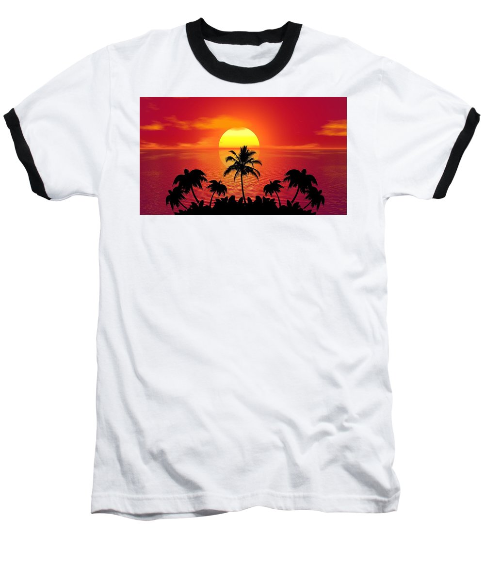 Sunset - Baseball T-Shirt