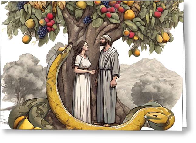 The Fall of Man Interpretation - Greeting Card
