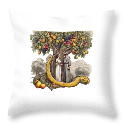 The Fall of Man Interpretation - Throw Pillow