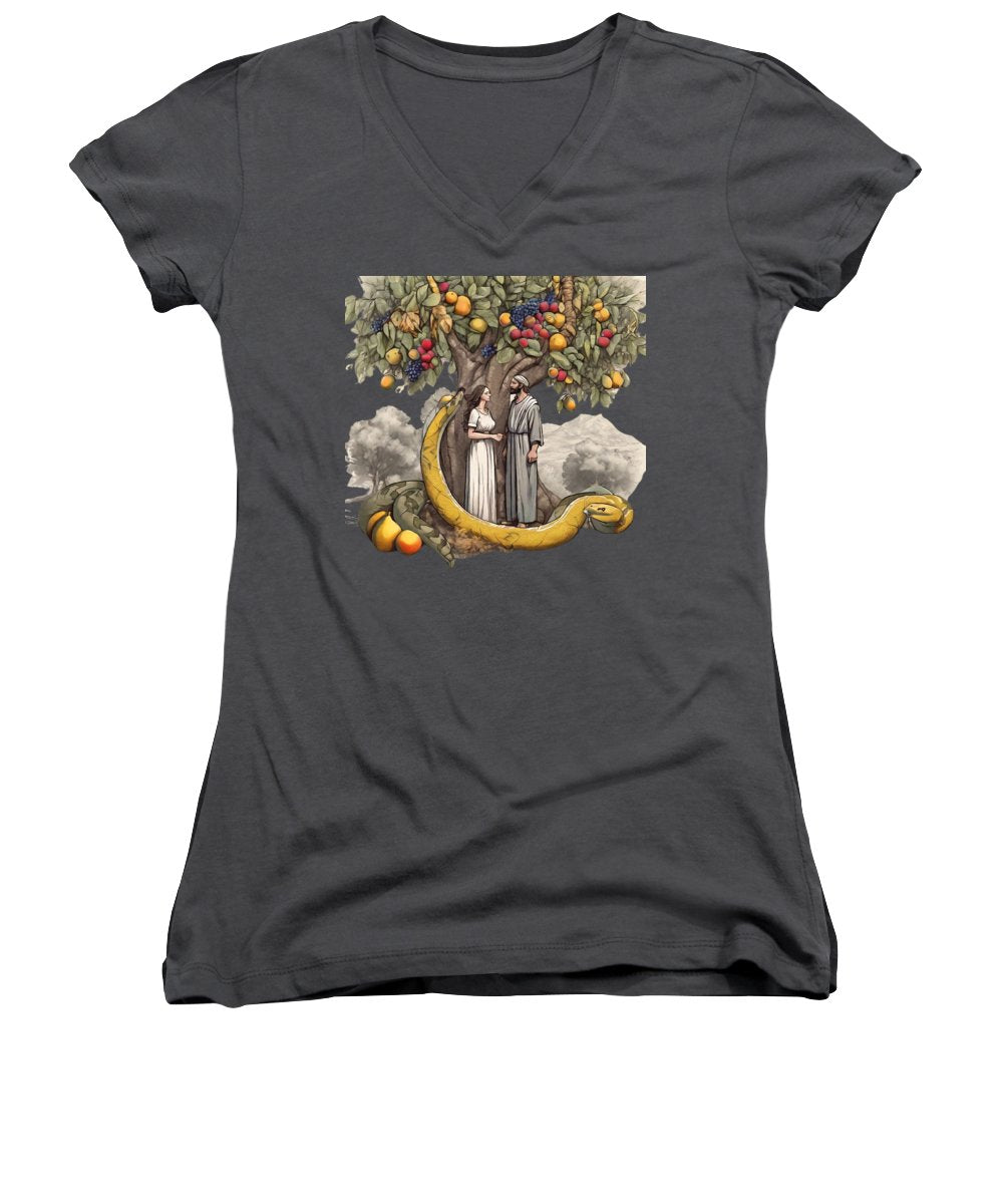 The Fall of Man Interpretation - Women's V-Neck