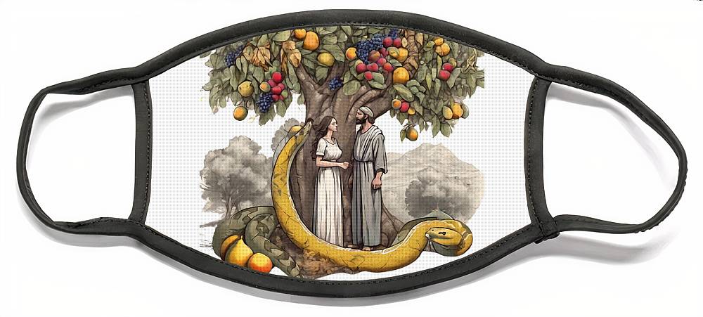The Fall of Man Interpretation - Face Mask