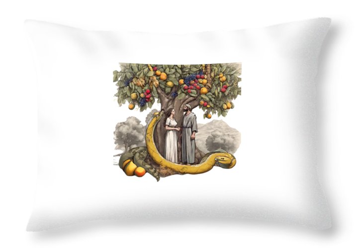 The Fall of Man Interpretation - Throw Pillow