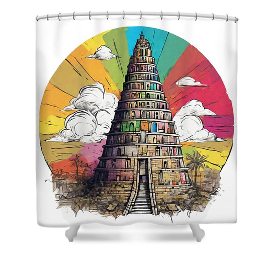 Tower of Babel - Shower Curtain