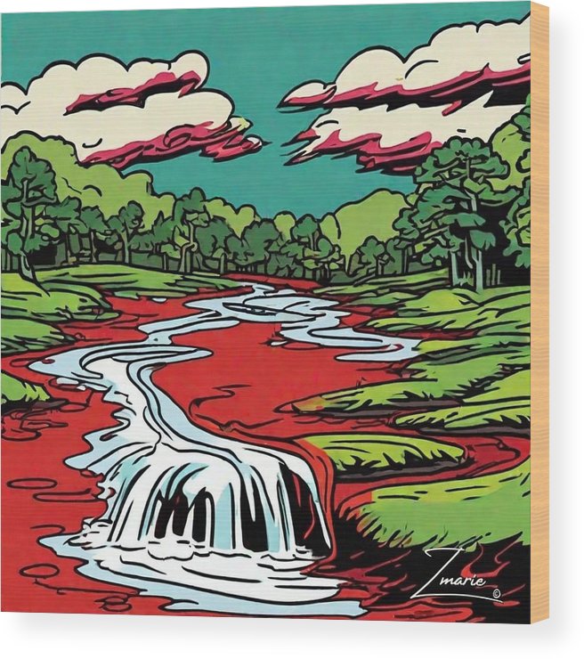 Water To Blood Plague #1 - Wood Print